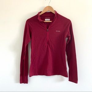 Columbia long sleeve quarter zip top size XS